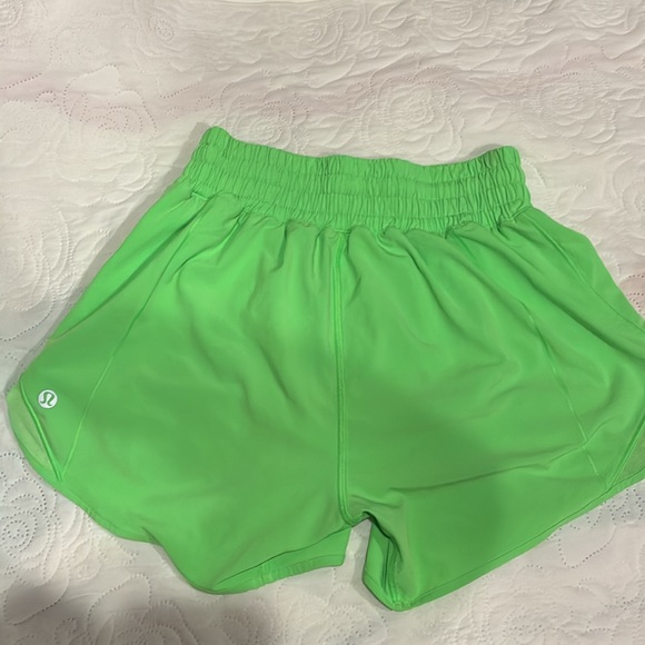 Vibrant Green Women's Athletic Shorts - Picture 5 of 6